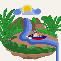 Between Two Homes. Digital Illustration project by Pinky Ink Co - 02.01.2026