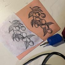 Cajá . Design tatuaj, Ilustrație tradițională & Ilustrație naturalistă de amanda gv - 02.03.2026