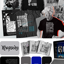 Rhapsody - Personal Branding. Br, ing, Identit, Logo Design, T, and pograph project by Valentina González - 02.03.2026