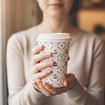 Café com amor. Traditional illustration, Pattern Design, Printing, Digital Illustration, and Gouache Painting project by Marina Guerra - 02.03.2026