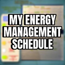 My energy management schedule. Creative Consulting, Design Management, Marketing, Management, and Productivit project by Alfredo Gibran Santana Suarez - 02.03.2026