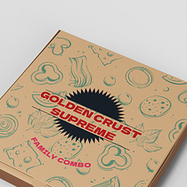 Golden Crust Supreme Pizza. Design, Design Management, Advertising, Creativit, and Art Direction project by robiton4 - 02.03.2026