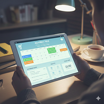 Academy Hub - ayuda a estudiantes universitarios a organizar su estudio. App Development, Digital Design, Digital Product Design, Information Design, Interactive Design, Mobile Design, UX / UI, Web Design, and Web Development project by Nicolas Abrate - 02.03.2026