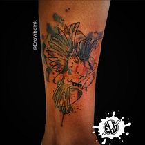 Pájaro en sketch & watercolor . Tattoo Design, Digital Illustration, and Design project by Erasmo López Gaviría - 02.05.2026