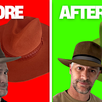 I took a thrift shop hat and made something cool. Design de acessórios, Design de moda, Tecido, e Feltragem com agulha projeto de chuck_d_morgan - 08.02.2026