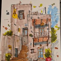 First Coloring Ein Projekt aus dem Bereich Architektonische Illustration, Zeichnung, Illustration mit Tinte, Sketchbook und Skizzenentwurf von azabulm - 09.02.2026