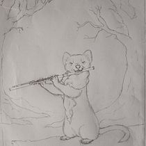 Hermine musicienne  Ein Projekt aus dem Bereich Design von Figuren, Kinderillustration, Zeichnung und Bleistiftzeichnung von camz_83 - 09.02.2026