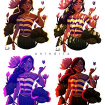 Cartoon-Style Character Illustration. Un proyecto de Diseño de personajes, Dibujo digital, Ilustración digital y Pintura digital de Anindita Dey - 11.02.2026