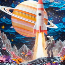 The Origami Astronaut. Un proyecto de Diseño 3D, Motion con IA, Animación con IA, Creación de Contenido con IA, Diseño con IA, Cine, vídeo, televisión, Realización audiovisual, Motion Graphics, Edición de Foto, Video con IA, Edición de vídeo y Generación de Videos de DORIVAN JUNIOR - 13.02.2026