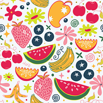 Tropicana- Summer themed pattern designs. Digital Illustration, Graphic Design, Pattern Design, and Product Design project by Gayatri Sharma - 02.13.2026