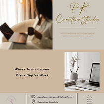 PR Creative Studio. Un proyecto de Br, ing e Identidad, Diseño gráfico, Diseño para Redes Sociales y Diseño Web de pamela_arodriguez - 16.02.2026