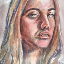 Portrait. Fine Arts, Portrait Drawing, Painting, and Watercolor Painting project by Manjinder Singh - 02.16.2026