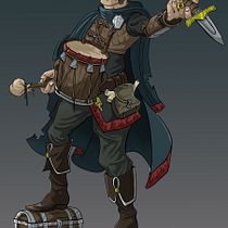 Half-Elf Bard - Character design. Design de personagens, Concept Art, Desenho digital, Ilustração digital, Pintura digital e Ilustração tradicional projeto de Alessio Capaldini - 17.02.2026