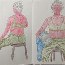 Modelo Vivo, duas etapas Ein Projekt aus dem Bereich Zeichnung, Anatomische Zeichnung, Bildende Künste und Realistische Zeichnung von Weslei De Oliveira - 17.02.2026