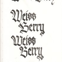 Weiss Berry Ein Projekt aus dem Bereich Kalligrafie, T und pografie von Isadora Aita Lucio - 17.02.2026