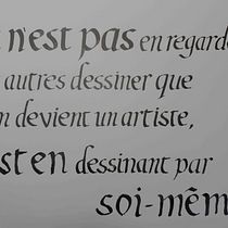 Citation en calligraphie Italique, grand format. Calligraph project by Daniel Champagne - 02.20.2026