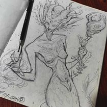 Ruyi hizo una Sirena. Creativit, Drawing, Traditional illustration, and Sketchbook project by franderson_alonso - 02.23.2026