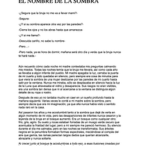 El nombre de la sombra. Un projet de Narration, Stor, telling , et Écriture de Cindy M. Lagos - 23.02.2026