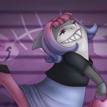 Pastel Goth Shark Girl. Character Design, Digital Drawing, and Digital Illustration project by Alana Duarte - 02.24.2026