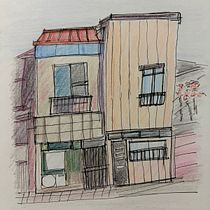 Boceto 1/365. Architectural Illustration, Drawing, Ink Illustration, Sketchbook, and Sketching project by sabinekutt - 02.26.2026