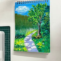 My gouache artwork Ein Projekt aus dem Bereich Gouachemalerei, Malerei, Bildende Künste und Naturalistische Illustration von Ayesha - 26.02.2026