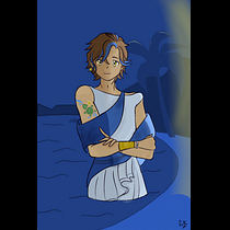 Kyros. Een project van Ontwerp van personages, Stripboek, Digitale illustratie y Traditionele illustratie van nekomayay - 28.02.2026