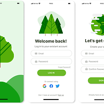 Mobile Sign-up and Sign-in pages Ein Projekt aus dem Bereich Informationsdesign, Webdesign, Marketing und UX / UI von anomuser1311 - 01.03.2026