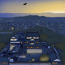 Matsuyama City Illustration. Un proyecto de Ilustración digital, Pintura digital, Ilustración tradicional, Sketchbook y Bocetado de morgan_a_weber1 - 02.03.2026
