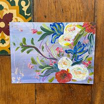 Pintura Acrílica- Jardim Fluído. Fine Arts, Painting, Acrylic Painting, and Botanical Illustration project by Júlia Almeida - 03.02.2026
