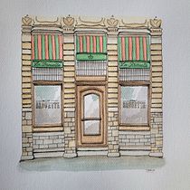 Fachada en Bruselas. Architectural Illustration, Drawing, Painting, and Watercolor Painting project by camilaa_saavedra - 03.04.2026