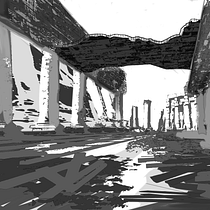 Ancient ruin concept art  Ein Projekt aus dem Bereich Traditionelle Illustration, Digitale Illustration, Videospiele, Concept Art und Design für Videospiele von Udita Borborah - 04.03.2026