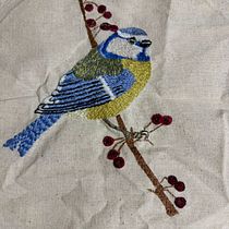 Euroasiático Azul. Un proyecto de Bordado, Ilustración tradicional y Diseño textil de sabinekutt - 07.03.2026