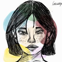 The model . Traditional illustration, Digital Illustration, and Digital Drawing project by Abigail Diaz - 03.07.2026
