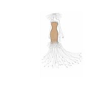 Design Process of a Dandelion-Inspired Haute Couture Dress. Un proyecto de Diseño de moda, Ilustración de moda , Diseño textil, Inteligencia Artificial, Diseño con IA y Generación de Imágenes de Fiorella Molina - 08.03.2026