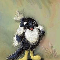 Création de la Pie Galoche avec Procreate. Desenho digital e Ilustração digital projeto de Nathali Ruel - 08.03.2026