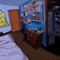 Andre's Room. Animation, Traditional illustration, Digital Illustration, and Digital Painting project by AMBO ★ - 03.09.2026