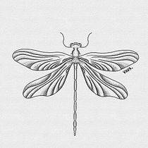 Projeto da libelula. Tattoo Design project by vr070769 - 03.12.2026