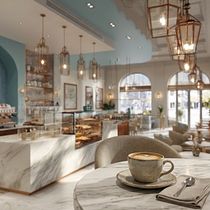 Inteligencia artificial para el diseño de interiores (proyecto café). 3D, Motion Design with AI, AI Content Creation, AI Design, ChatGPT, Interior Design, and Workflow Automation project by Brisa Suarez - 03.13.2026