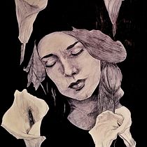 Mujer entre alcatraces. Sketching, Drawing, Sketchbook & Ink Illustration project by Frank Murphy - 03.13.2026