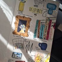 What inspires me . Artes plásticas, Esboçado, Criatividade, Desenho, Sketchbook, e Atenção plena projeto de Kalliopi Chourdaki - 15.03.2026