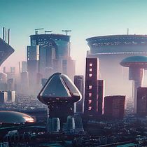 Ciudad Ciberpunk con IA. AI Content Creation, ChatGPT, Communication, Content Marketing, Creative Consulting, AI programming, LLMs, Intelligent Assistants, Text, Stor, telling with AI, Workflow Automation, and Custom Model Training project by Jaime Smith - 03.16.2026