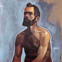 Academic Study Nude, after Toulouse-Lautrec. Acr, lic Painting, Figure Drawing, Fine Arts, Oil Painting, and Realistic Drawing project by Nick - 03.17.2026