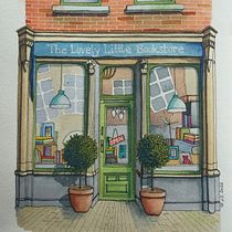 The Lovely Little Bookstore. Architectural Illustration, Drawing, Painting, and Watercolor Painting project by l_dimpel - 03.18.2026