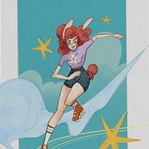 Patinadora Estelar Ein Projekt aus dem Bereich Design von Figuren, Traditionelle Illustration und Digitale Illustration von Gustavo Henryque - 19.03.2026