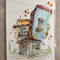 My little house from the course Ein Projekt aus dem Bereich Architektonische Illustration, Zeichnung, Illustration mit Tinte, Sketchbook und Skizzenentwurf von martynasp9 - 19.03.2026