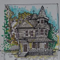 Casa Velha  Ein Projekt aus dem Bereich Architektonische Illustration, Zeichnung, Illustration mit Tinte, Sketchbook und Skizzenentwurf von Ricardo da Silva Leal - 19.03.2026