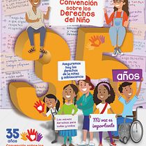 Voces de la niñez: 35 años de Convención sobre los derechos del Niño. Advertising, Character Design, Creative Consulting, Graphic Design, Marketing, Writing, Cop, writing, Creativit, Stor, telling, Communication, and Content Writing project by luis_villanueva_gamarra - 03.22.2026