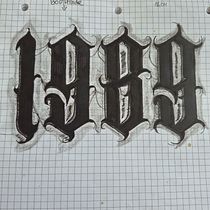 Diseño de letras góticas para Tatuaje.. Calligraph, Lettering, and Tattoo Design project by Victor Rosario - 03.22.2026