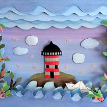 EL BARQUITO VIAJERO. Fine Arts, Design, Traditional illustration, Painting, Creativit, and Sketchbook project by anavadeviaje - 03.22.2026