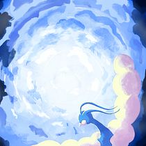 Altaria volando. Design de personagens, Desenho digital e Ilustração digital projeto de falfonsoa99 - 23.03.2026